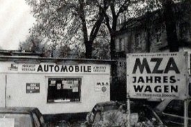 Außenansicht vom alten Autohaus Anderer Standort von früher